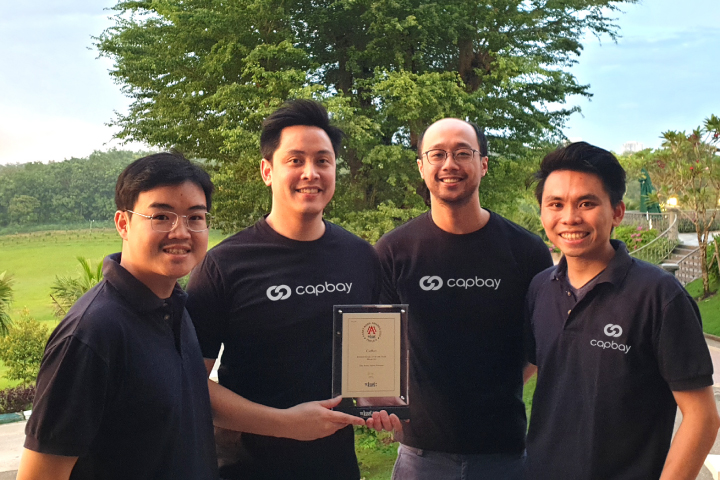 CapBay Founders with The Asset award